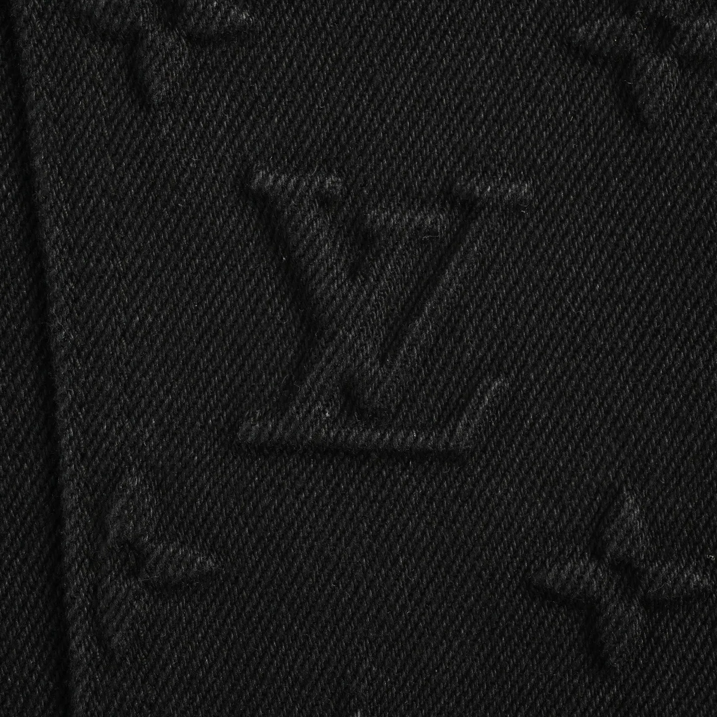 Louis Vuitton/Louis Vuitton presbyopic embossed washed jeans